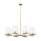 Z-Lite Callista 8 Light Chandelier, Rubbed Brass & Clear 3032-8RB - alternate 1
